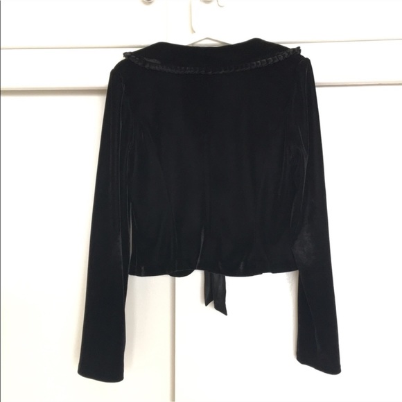 Bejeweled Velvet Blazer Jacket - Picture 2 of 4